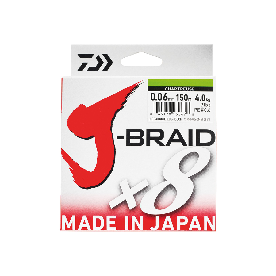 Hilo trenzado  J BRAID X 8/ 150metros (Daiwa)